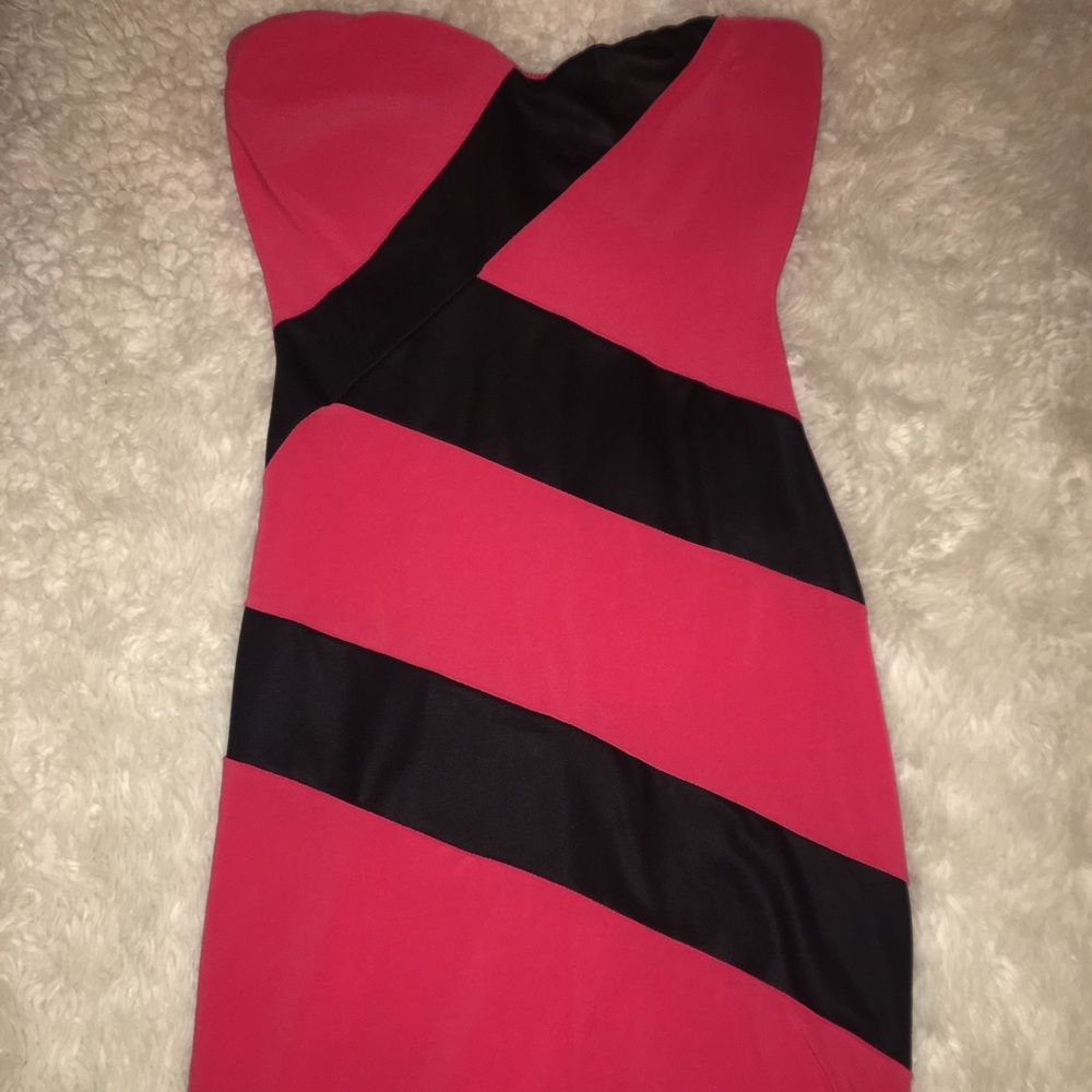 Black and red dress.